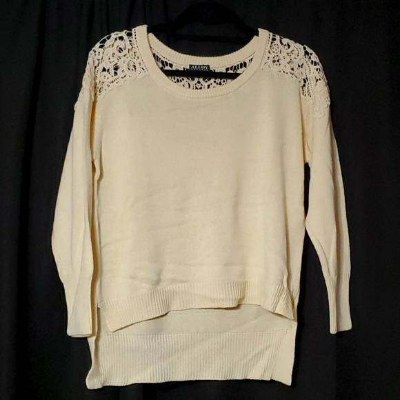 Cream knit sweater - Picture 1 of 4